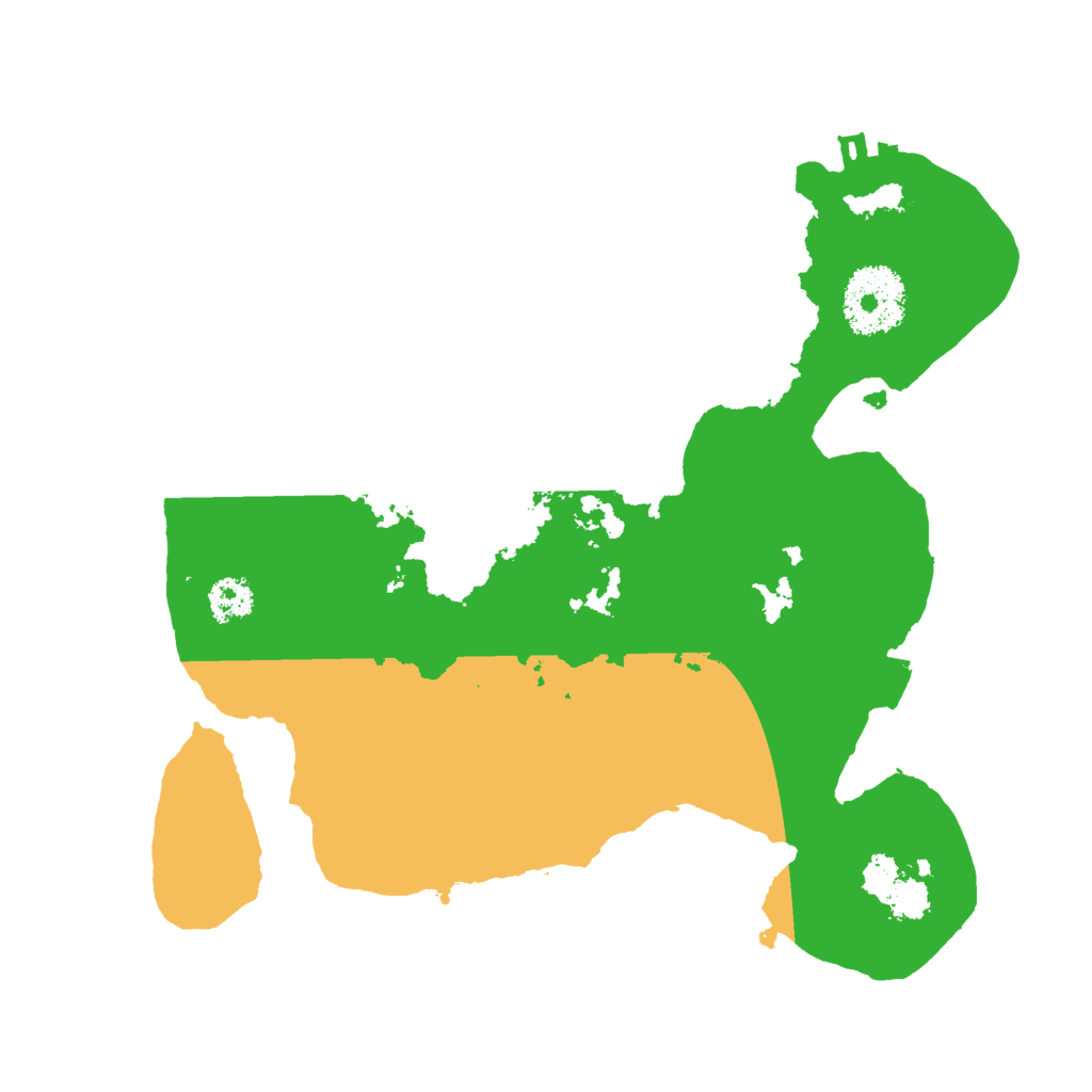 Biome Rust Map: Procedural Map, Size: 2500, Seed: 858355809