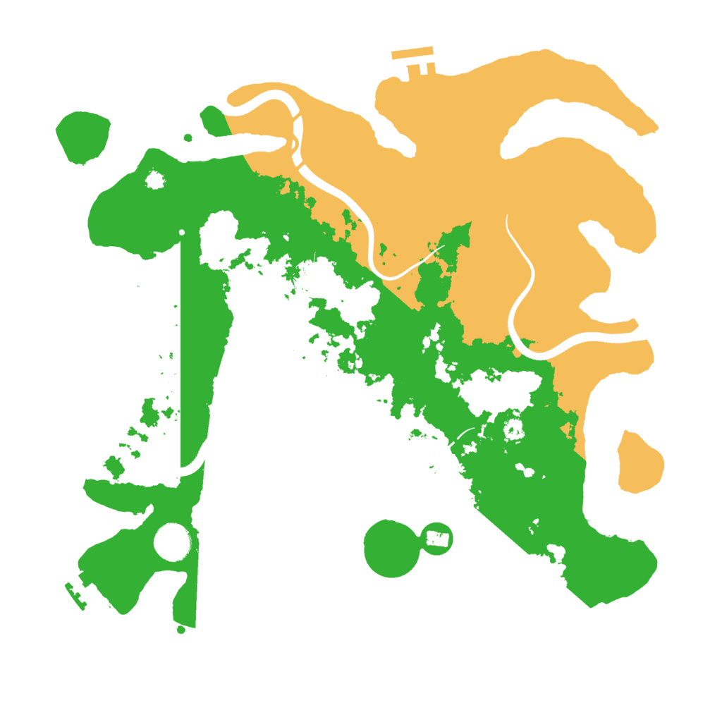 Biome Rust Map: Procedural Map, Size: 3500, Seed: 335369069