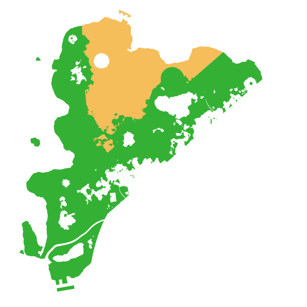 Biome Rust Map: Procedural Map, Size: 3550, Seed: 69222258