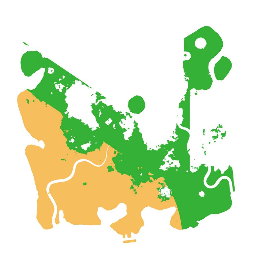 Biome Rust Map: Procedural Map, Size: 3950, Seed: 92921392