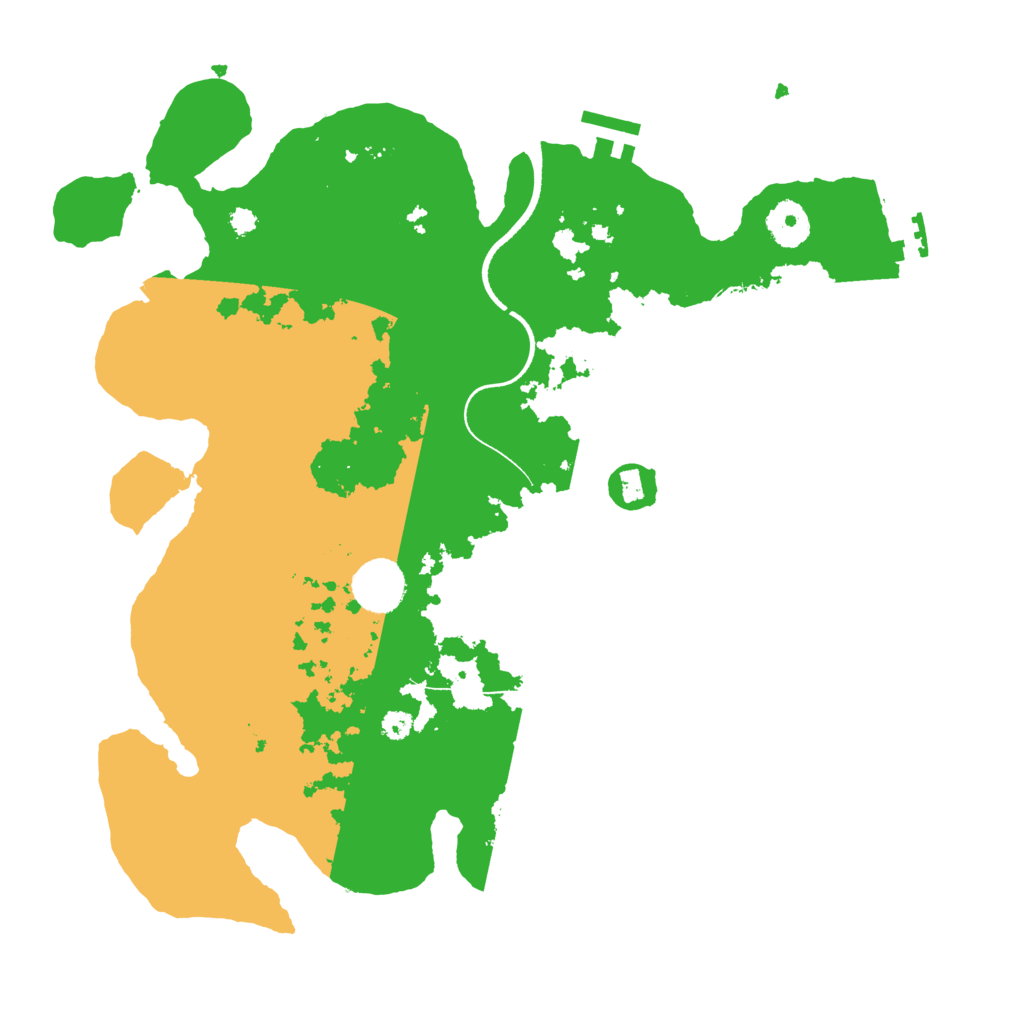 Biome Rust Map: Procedural Map, Size: 3500, Seed: 71547026