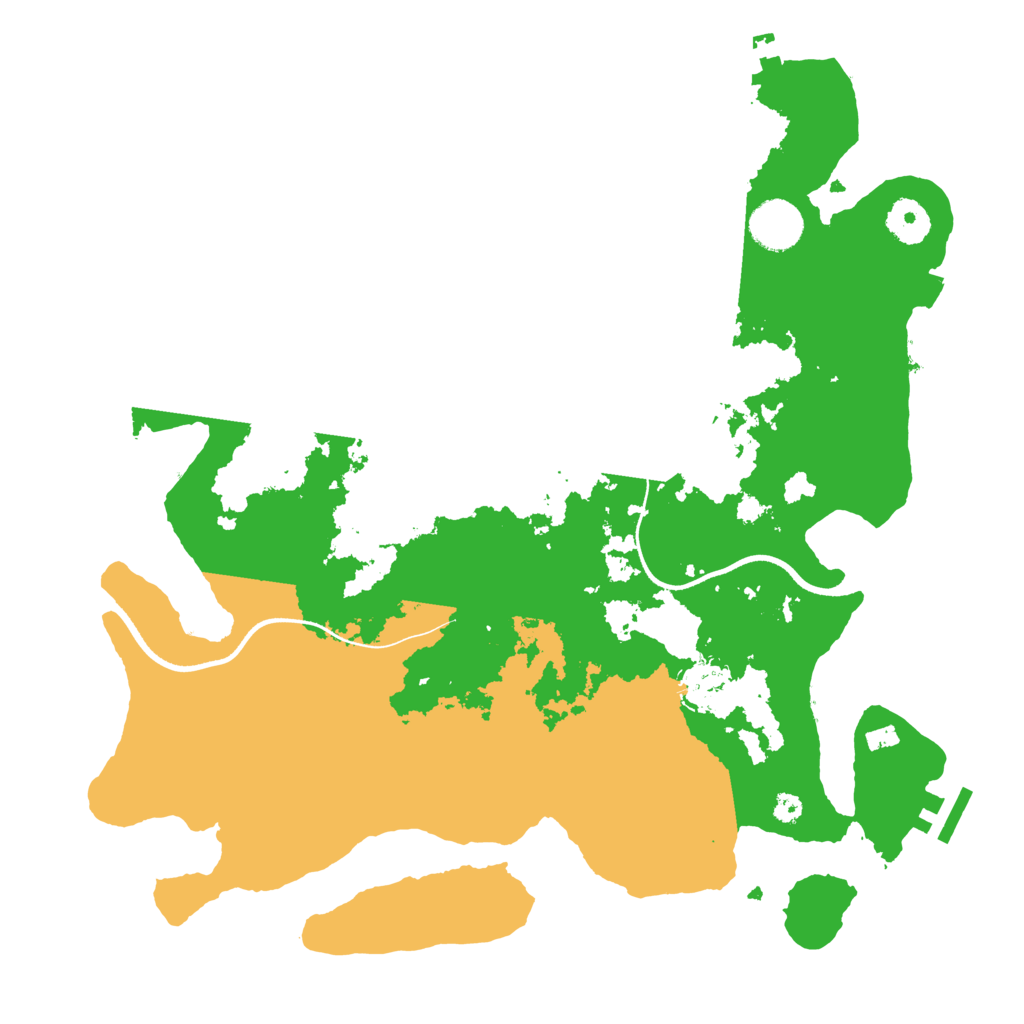 Biome Rust Map: Procedural Map, Size: 3550, Seed: 46155689