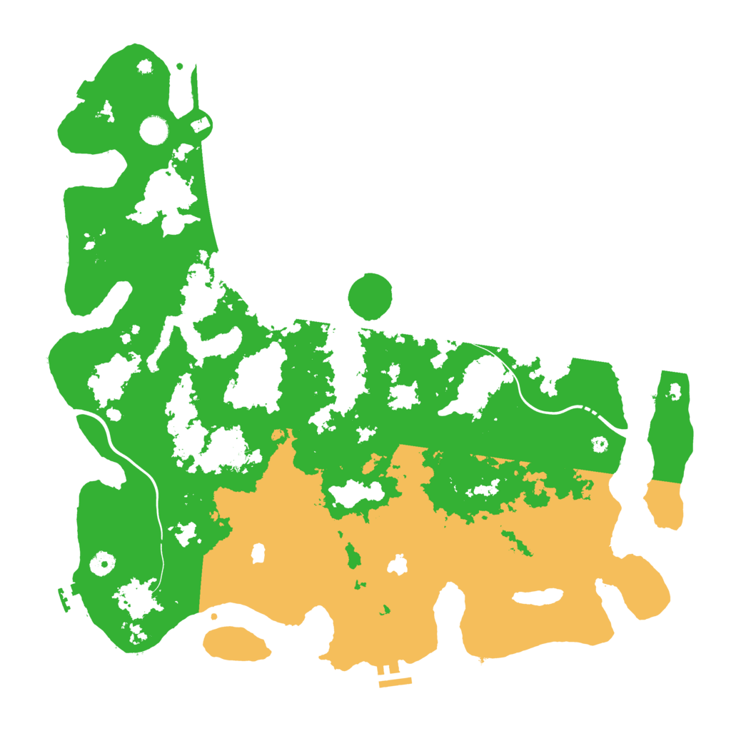 Biome Rust Map: Procedural Map, Size: 4500, Seed: 1202956347