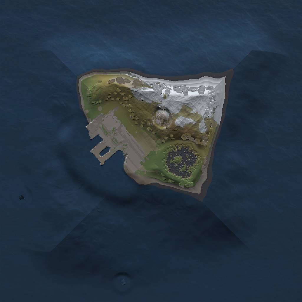 Rust Map: Procedural Map, Size: 1000, Seed: 895247, 4 Monuments