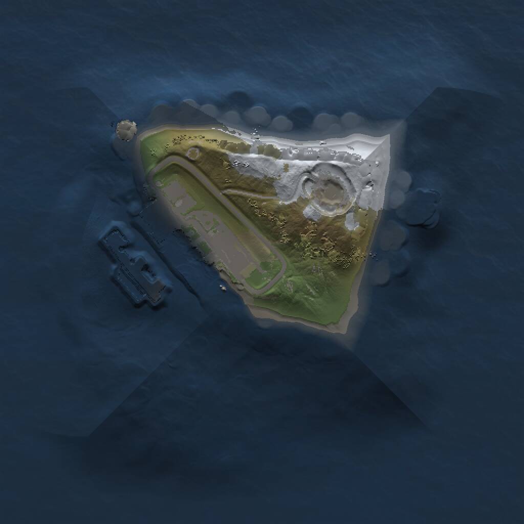 Rust Map: Procedural Map, Size: 1000, Seed: 895247, 2 Monuments