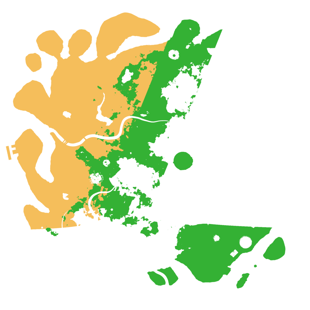 Biome Rust Map: Procedural Map, Size: 4500, Seed: 1208520622