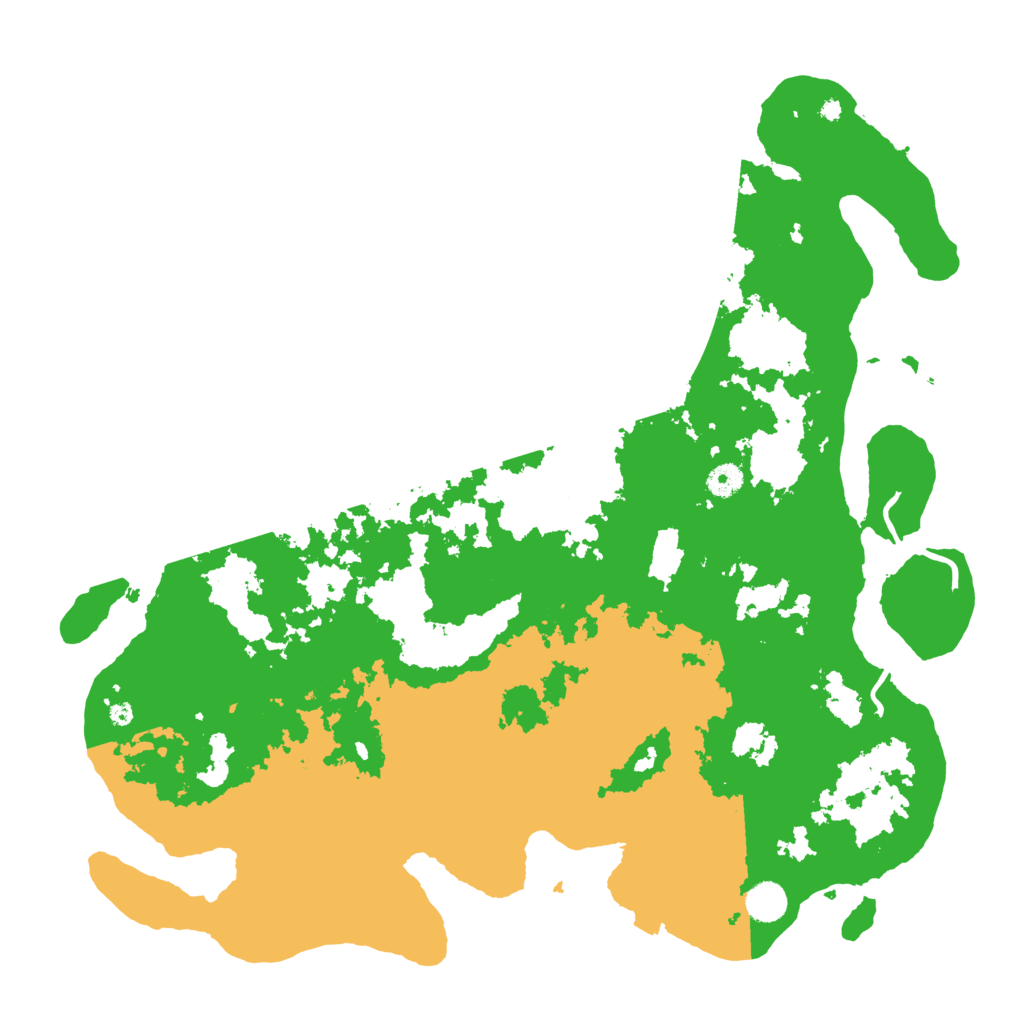 Biome Rust Map: Procedural Map, Size: 4500, Seed: 1981959080