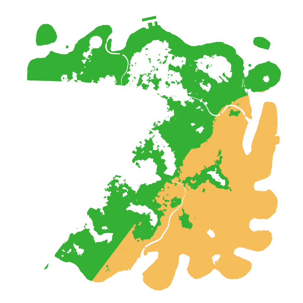Biome Rust Map: Procedural Map, Size: 4251, Seed: 654321