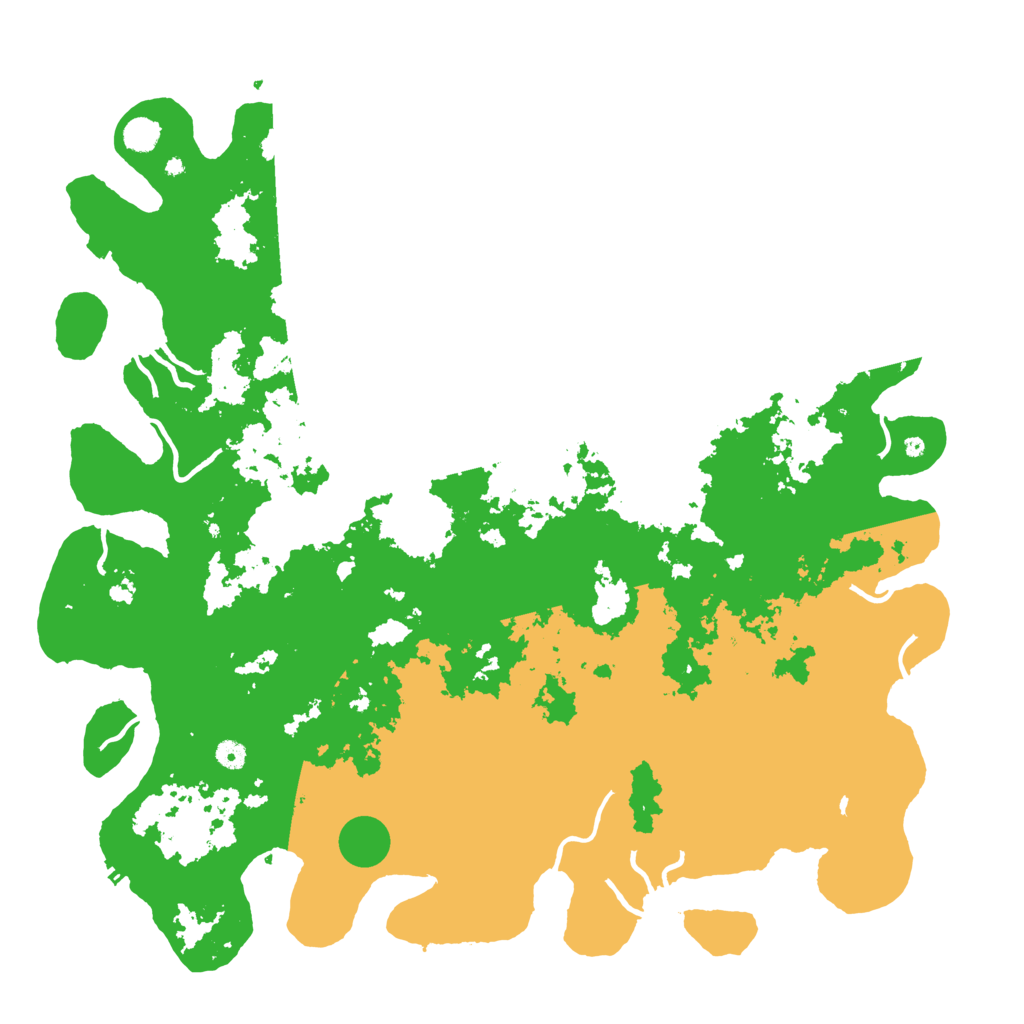 Biome Rust Map: Procedural Map, Size: 5250, Seed: 1