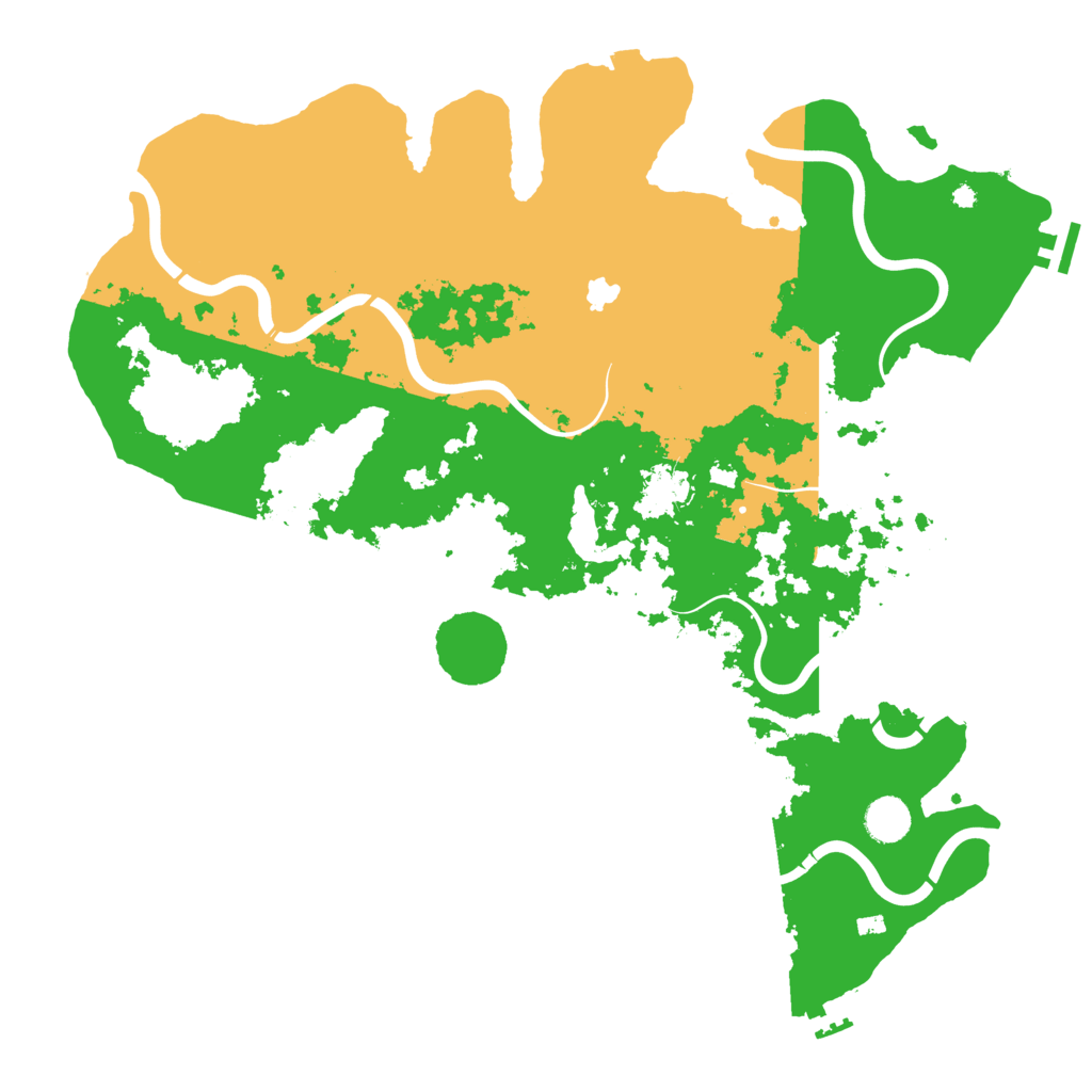 Biome Rust Map: Procedural Map, Size: 4250, Seed: 48409503