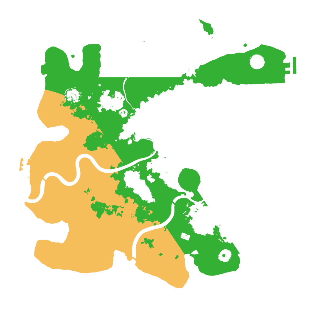 Biome Rust Map: Procedural Map, Size: 3700, Seed: 1026675052