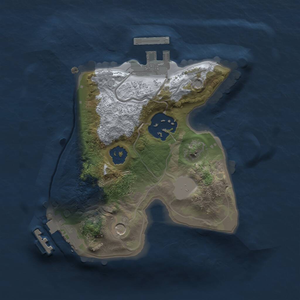 Rust Map: Procedural Map, Size: 1700, Seed: 1284489751, 5 Monuments