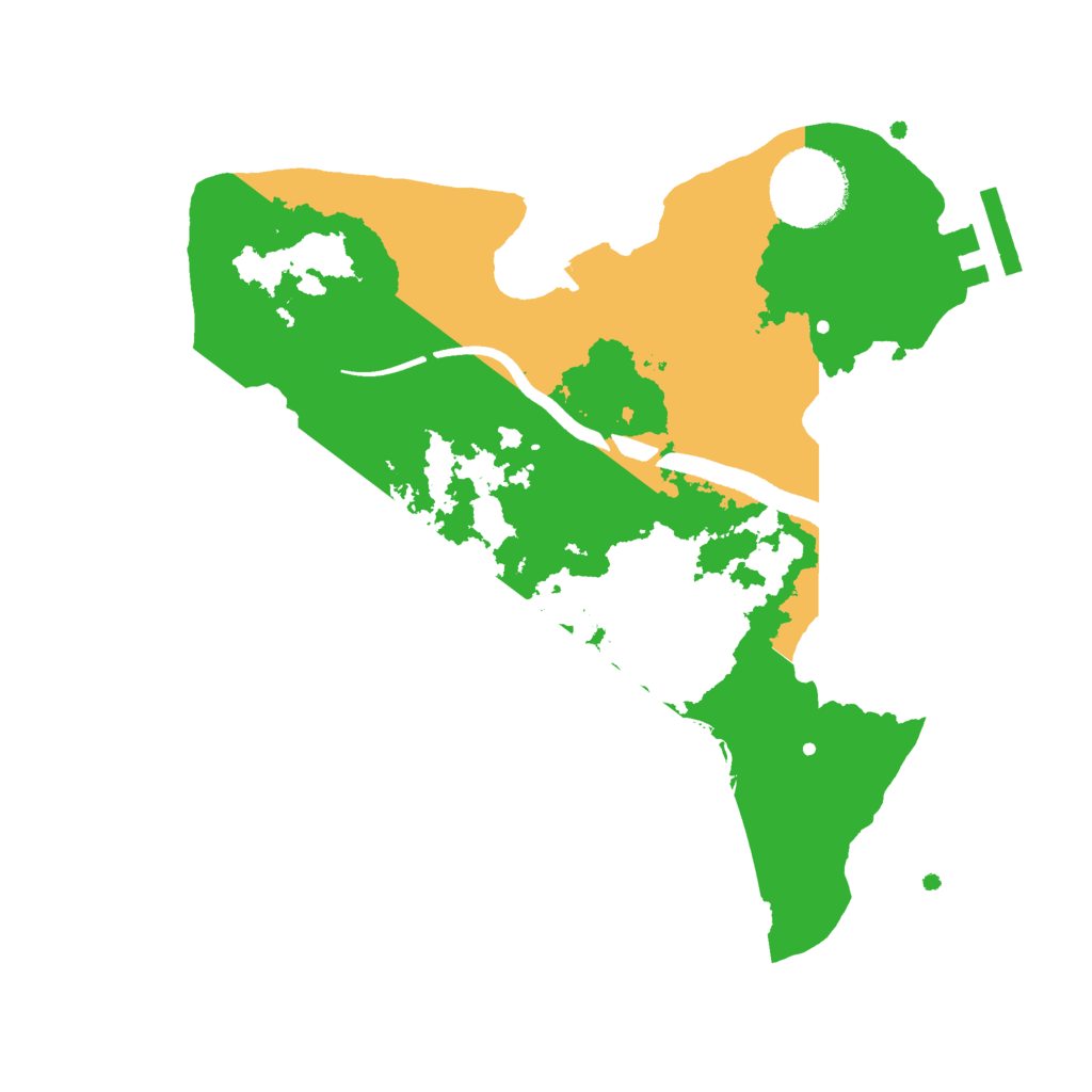 Biome Rust Map: Procedural Map, Size: 2500, Seed: 1180338609