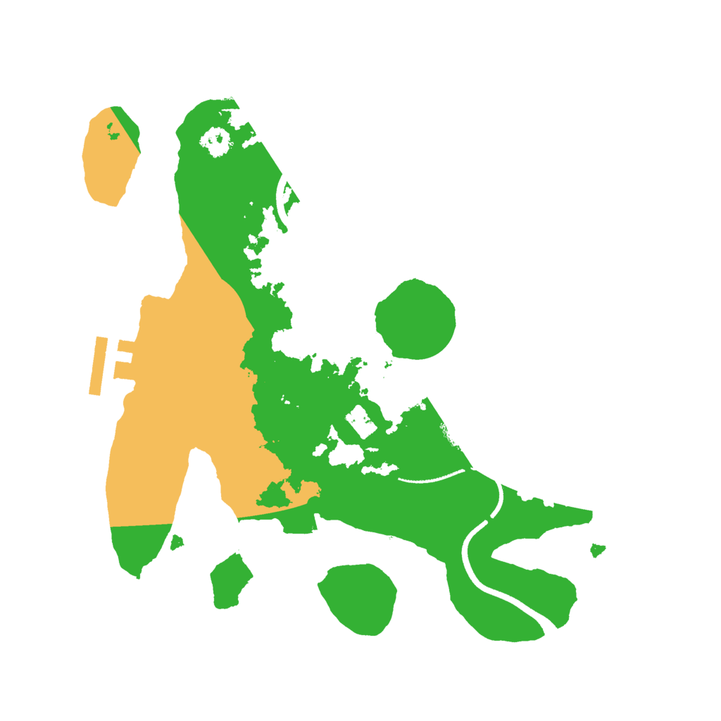 Biome Rust Map: Procedural Map, Size: 2500, Seed: 15415