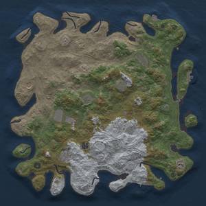 Thumbnail Rust Map: Procedural Map, Size: 4500, Seed: 1404676171, 19 Monuments