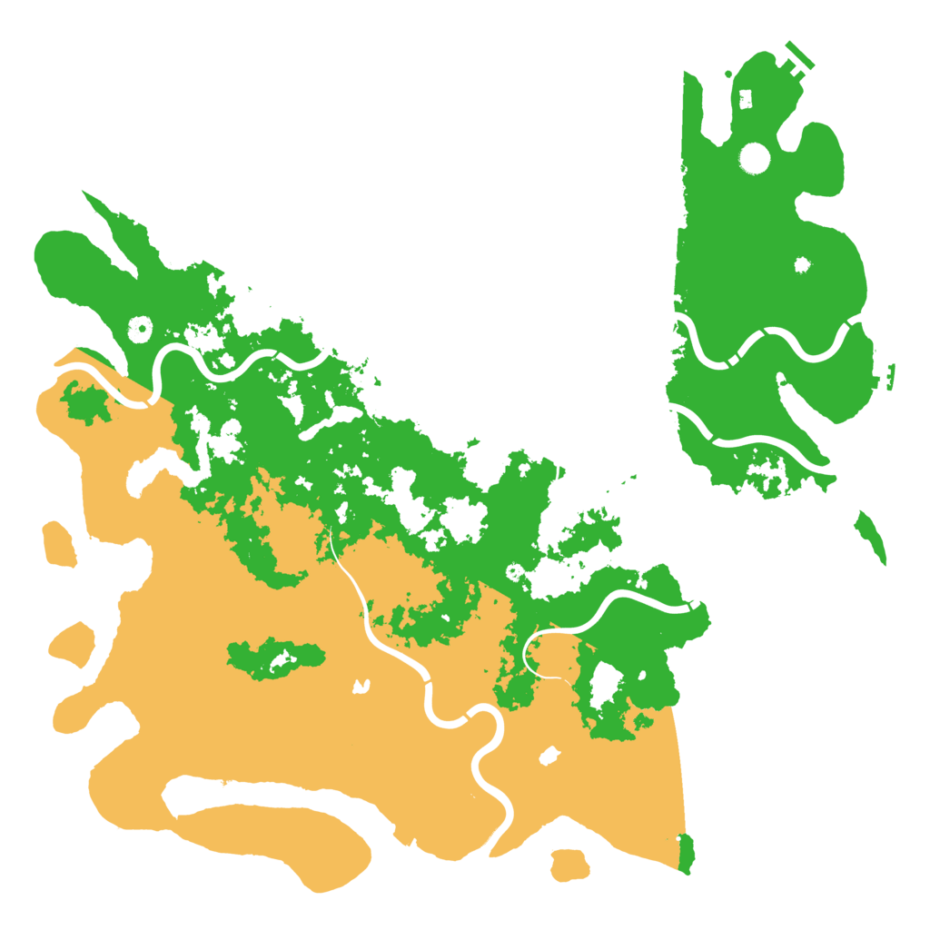 Biome Rust Map: Procedural Map, Size: 5250, Seed: 762687670