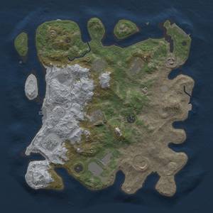 Thumbnail Rust Map: Procedural Map, Size: 3750, Seed: 87782509, 18 Monuments