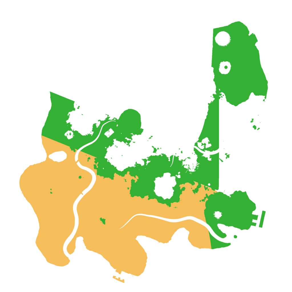Biome Rust Map: Procedural Map, Size: 3500, Seed: 775577683