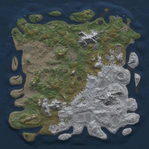 Thumbnail Rust Map: Procedural Map, Size: 5000, Seed: 1098318590, 19 Monuments