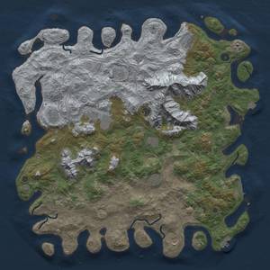 Thumbnail Rust Map: Procedural Map, Size: 5000, Seed: 384735679, 19 Monuments