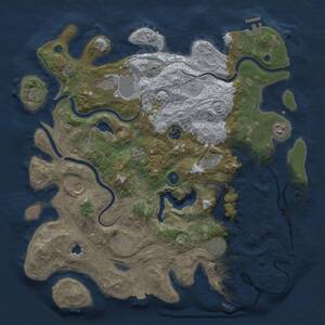 Thumbnail Rust Map: Procedural Map, Size: 4250, Seed: 224600714, 14 Monuments