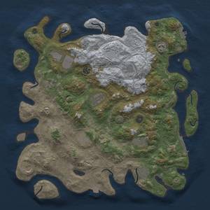 Thumbnail Rust Map: Procedural Map, Size: 4250, Seed: 224600714, 19 Monuments