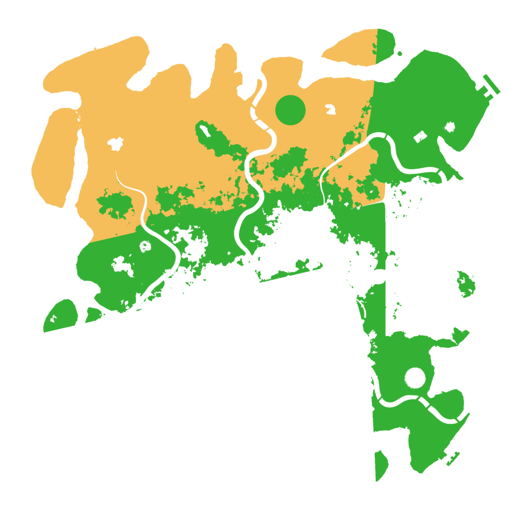 Biome Rust Map: Procedural Map, Size: 4500, Seed: 881832268