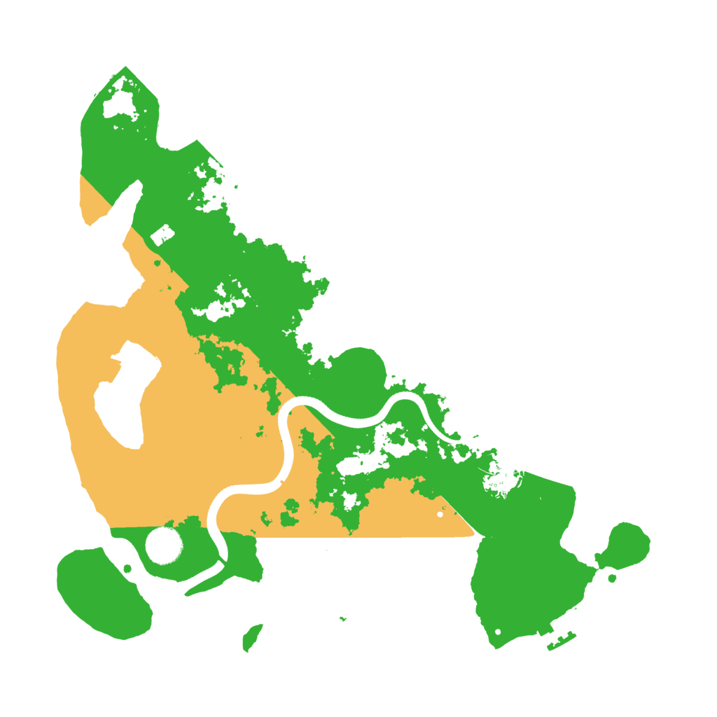 Biome Rust Map: Procedural Map, Size: 3500, Seed: 94398016