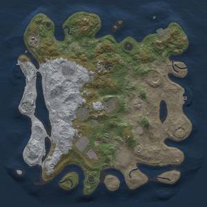 Thumbnail Rust Map: Procedural Map, Size: 3700, Seed: 802978786, 16 Monuments