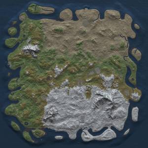 Thumbnail Rust Map: Procedural Map, Size: 6000, Seed: 1460802444, 19 Monuments