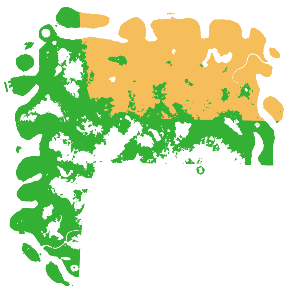 Biome Rust Map: Procedural Map, Size: 6000, Seed: 1460802444