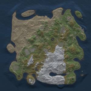 Thumbnail Rust Map: Procedural Map, Size: 4000, Seed: 1318438473, 19 Monuments