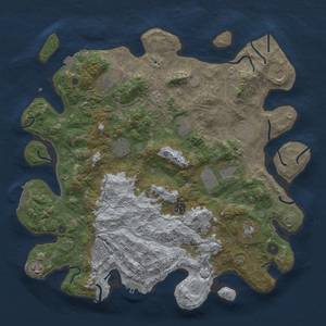 Thumbnail Rust Map: Procedural Map, Size: 4250, Seed: 309618774, 19 Monuments