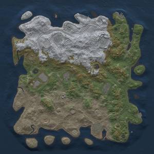 Thumbnail Rust Map: Procedural Map, Size: 4500, Seed: 328842639, 19 Monuments