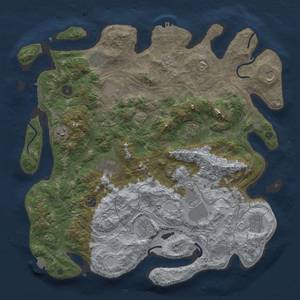 Thumbnail Rust Map: Procedural Map, Size: 4250, Seed: 1357113407, 19 Monuments