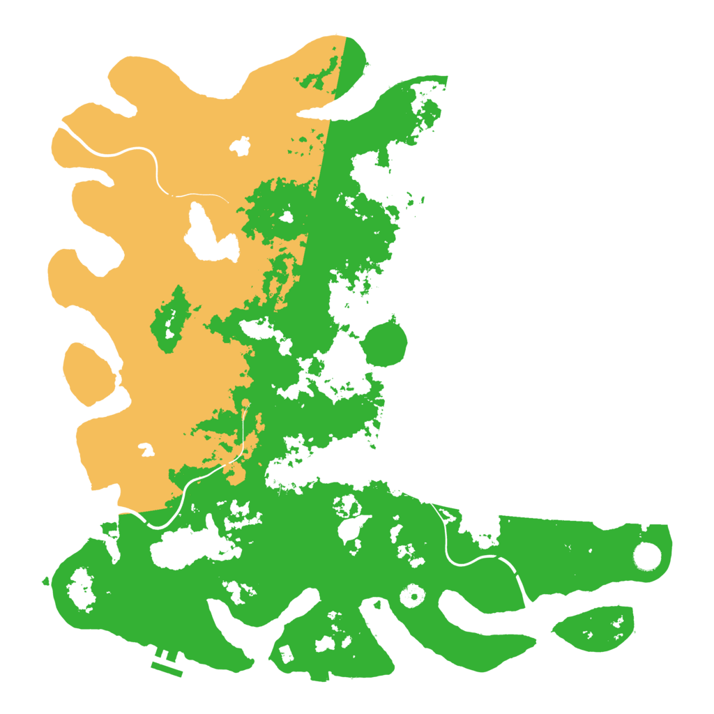 Biome Rust Map: Procedural Map, Size: 4500, Seed: 1797501607