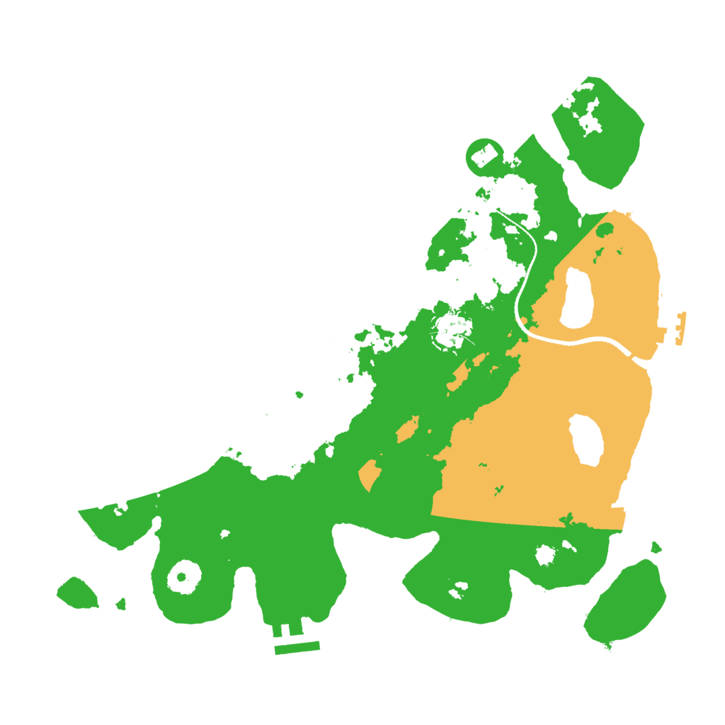 Biome Rust Map: Procedural Map, Size: 3250, Seed: 659282979