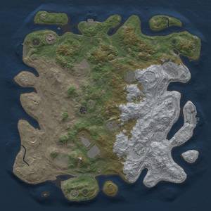 Thumbnail Rust Map: Procedural Map, Size: 4250, Seed: 150645515, 19 Monuments