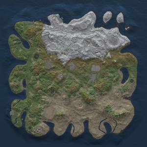 Thumbnail Rust Map: Procedural Map, Size: 4250, Seed: 73931796, 19 Monuments