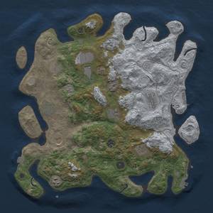 Thumbnail Rust Map: Procedural Map, Size: 4000, Seed: 72809163, 19 Monuments