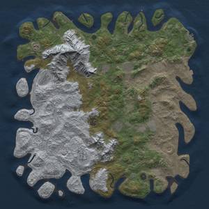 Thumbnail Rust Map: Procedural Map, Size: 5000, Seed: 76528190, 19 Monuments