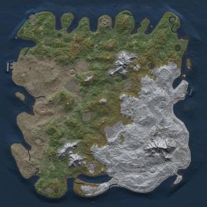 Thumbnail Rust Map: Procedural Map, Size: 5000, Seed: 910597509, 19 Monuments