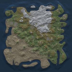 Thumbnail Rust Map: Procedural Map, Size: 4500, Seed: 1999215860, 19 Monuments