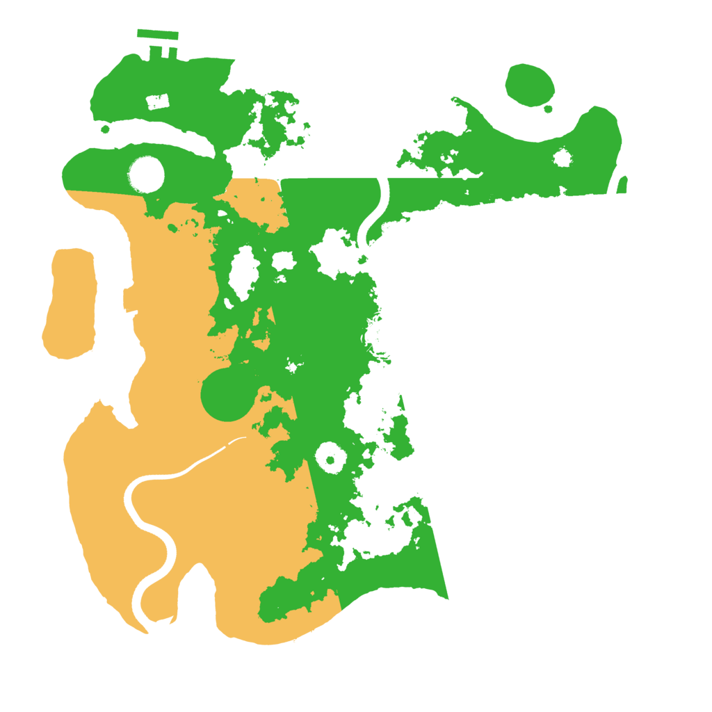 Biome Rust Map: Procedural Map, Size: 3500, Seed: 77549336