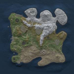 Thumbnail Rust Map: Procedural Map, Size: 3000, Seed: 737974151, 13 Monuments