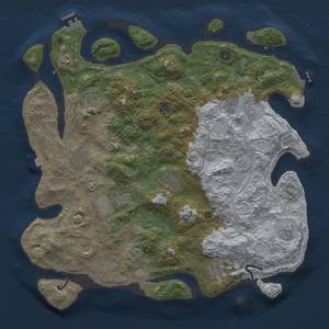 Thumbnail Rust Map: Procedural Map, Size: 4500, Seed: 1923192748, 19 Monuments