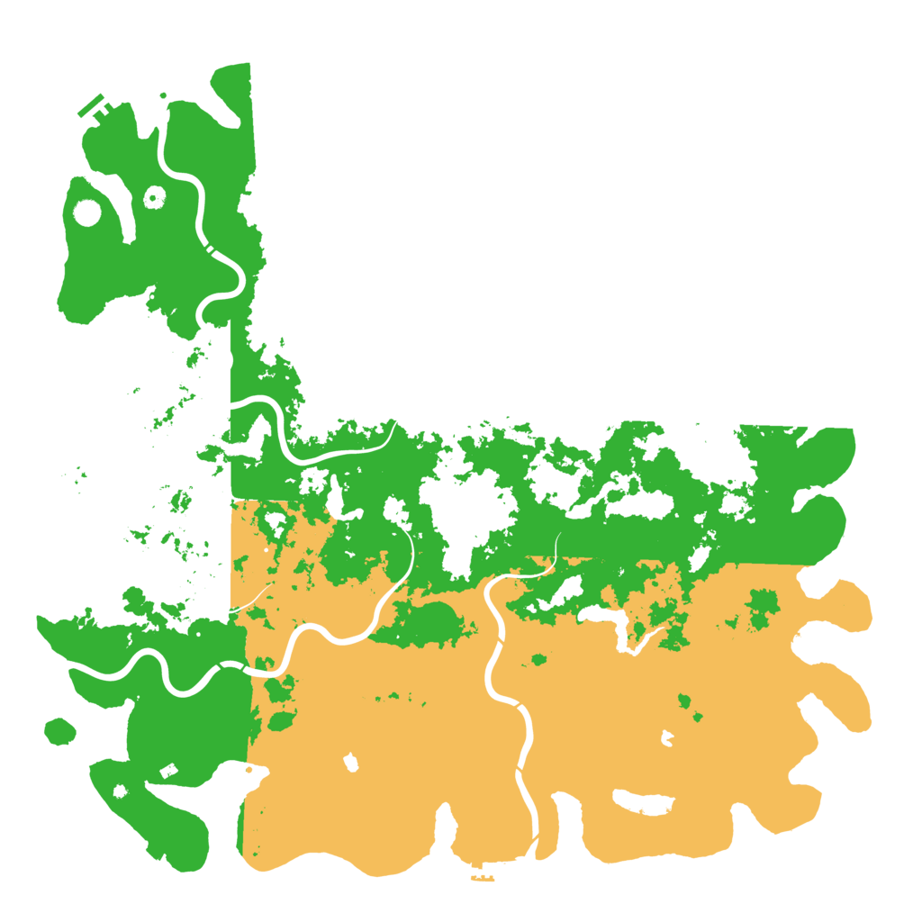 Biome Rust Map: Procedural Map, Size: 6000, Seed: 2047698831