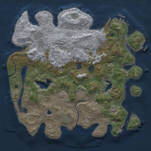 Thumbnail Rust Map: Procedural Map, Size: 4250, Seed: 49942, 15 Monuments