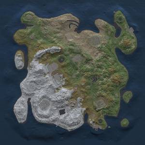 Thumbnail Rust Map: Procedural Map, Size: 3500, Seed: 272477287, 16 Monuments