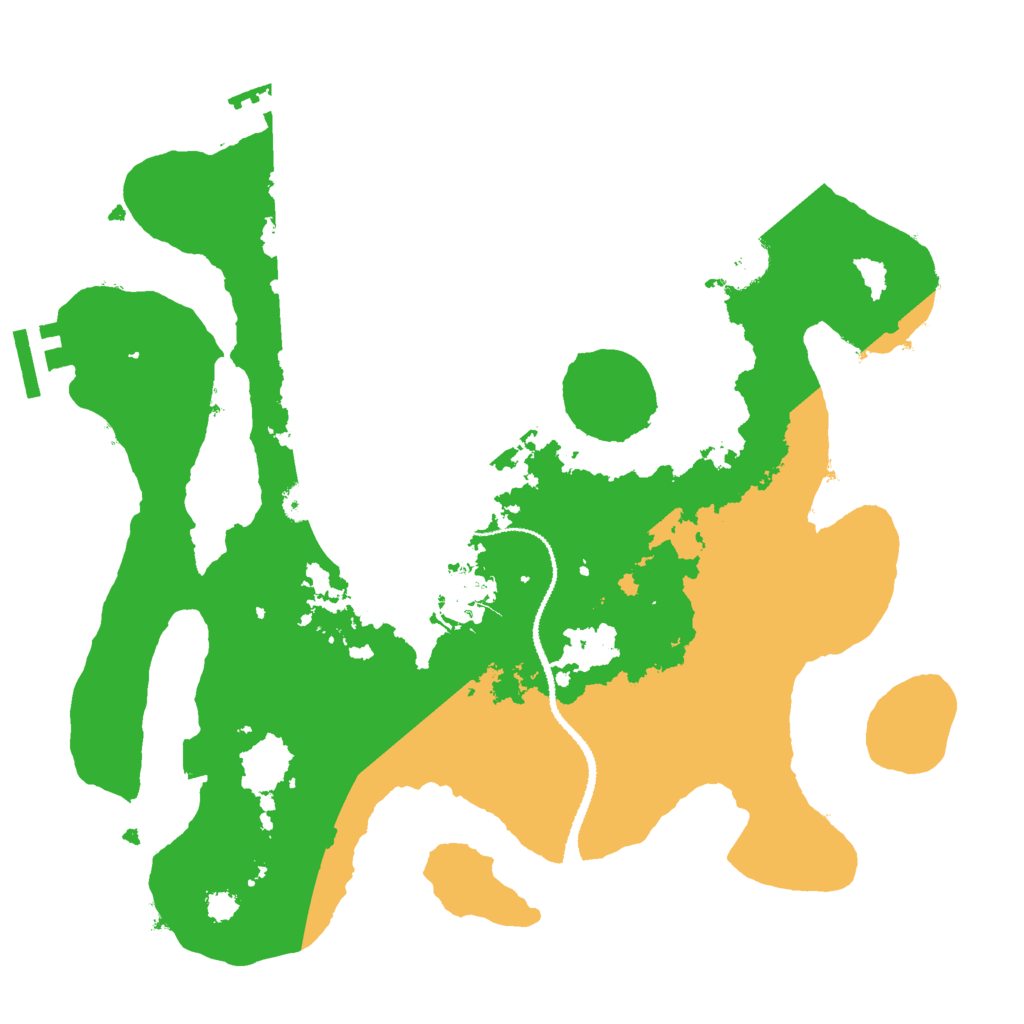 Biome Rust Map: Procedural Map, Size: 3000, Seed: 574066472